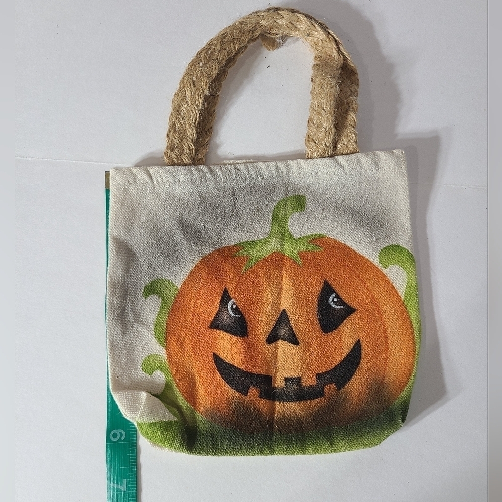 Small Rustic Halloween Theme Jacko Lantern Bag - image 2